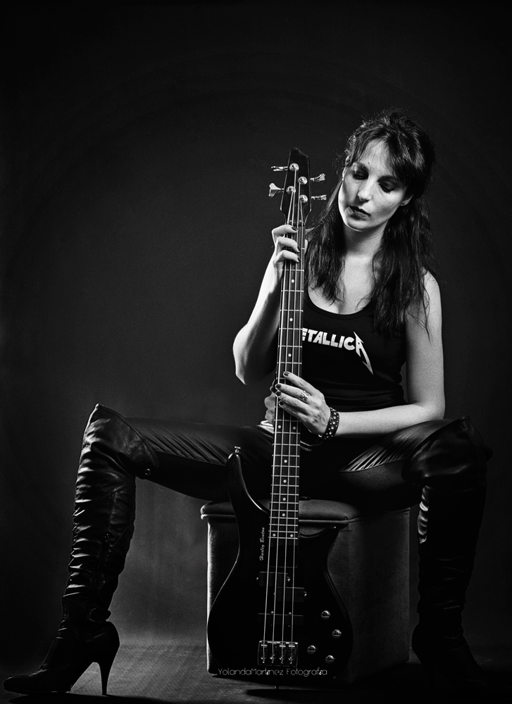Rock. Fotografía en blanco y negro. Yolanda Martínez